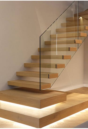 custom floating staircase