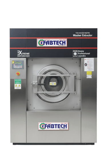 Industrial washer extractor machine for heavy-duty laundry operations