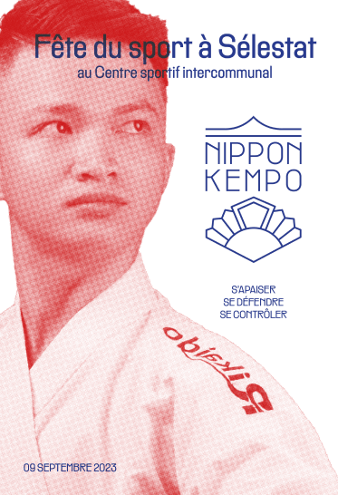 a poster with a man a woman in a kimono