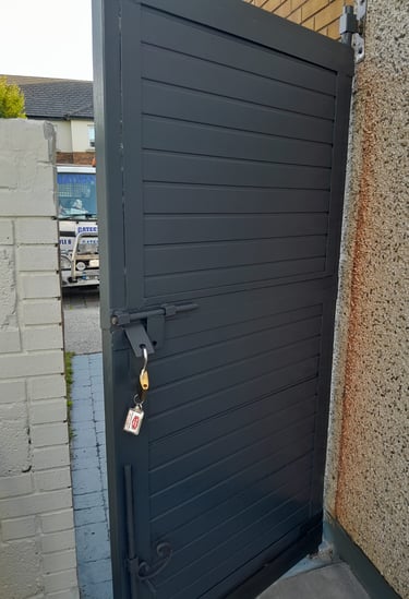 Composite pedestrian gate