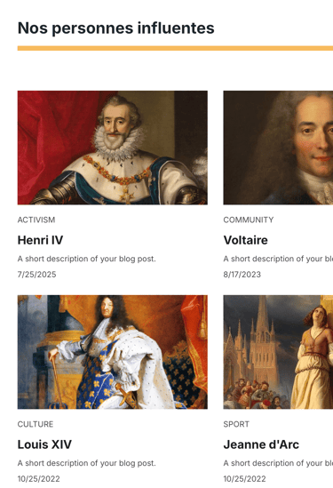 exemple d'un site gratuit