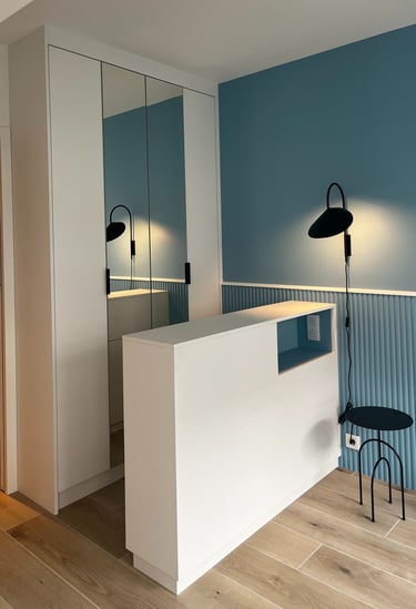 dressing miroir pour optimisation et structurations des petits espaces