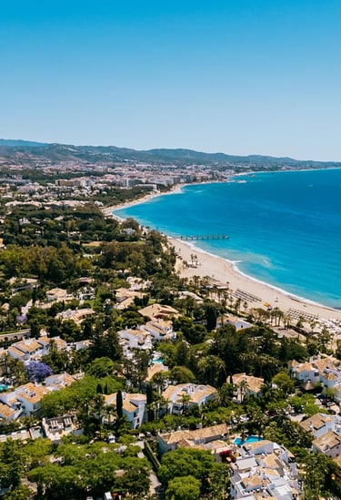 Aerial view of Marbella