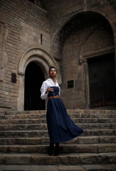 Fotografía de modelo con estilo medieval