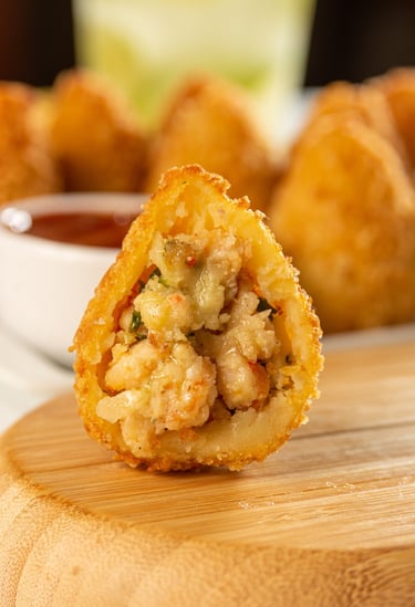 Coxinha de camarão potiguar – pronta para airfryer