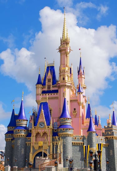 Cinderella Castle in Magic Kingdom at Walt Disney World in Florida