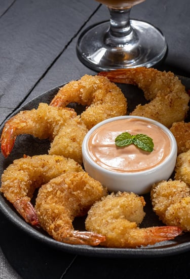 Camarão recheado com Catupiry e empanado – linha petiscos