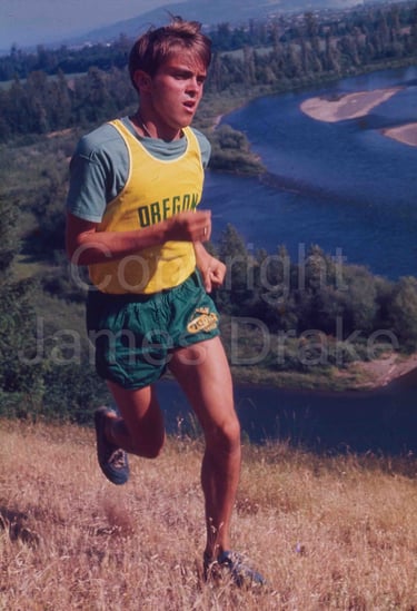 Steve Prefontaine at Oregon in 1970 by James Drake for Sports Illustrated