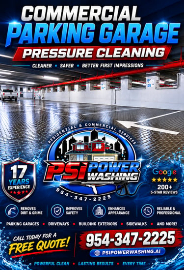 parking garage pressure cleaning fort lauderdale fl 