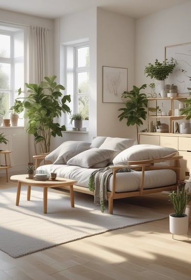 Bright living room with modern inventory