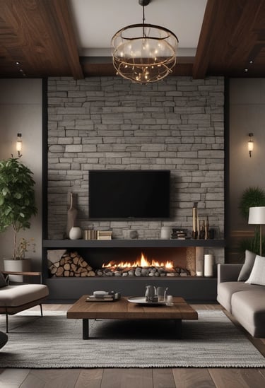 Bright living room with modern inventory