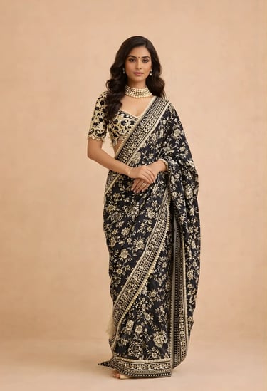 Chandni Raag Parsi Saree