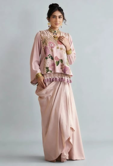 Gardenia Cape & Drape Skirt