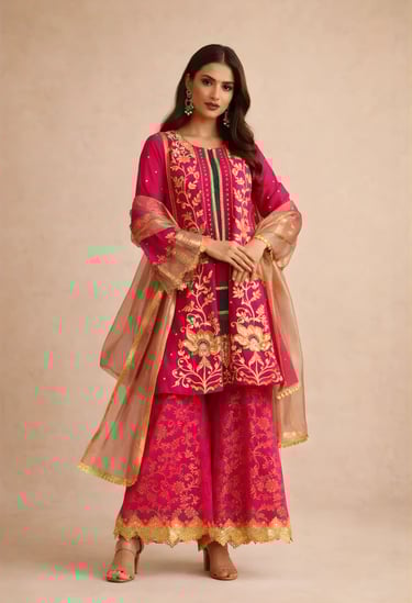 Gota Kalidar Sharara Set