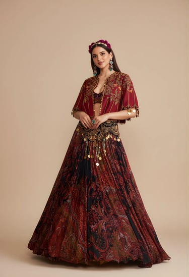 Jacket Lehenga Set