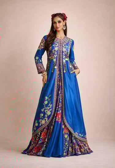 Long Jacket with Lehenga