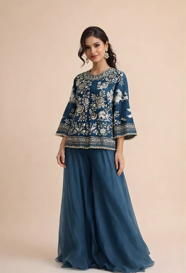 Parsi Shirt and Sharara Set