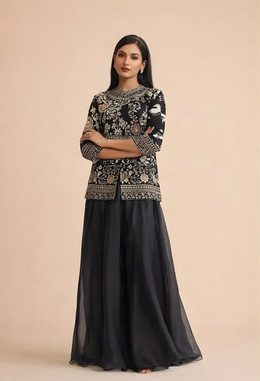 Parsi Skirt and Sharara Set