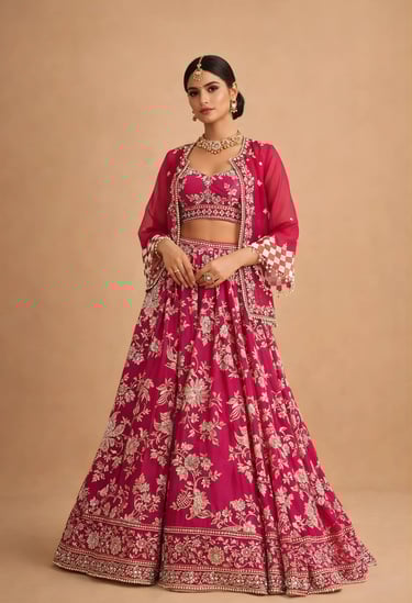 Peacock Jacket Skirt Set