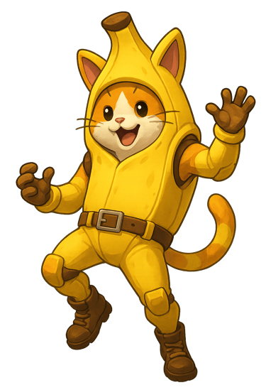 a cat in a yellow costume with a yellow jacket