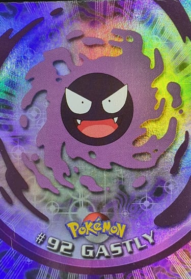 92 Gastly Topps Pokémon series 2 us rainbow foil