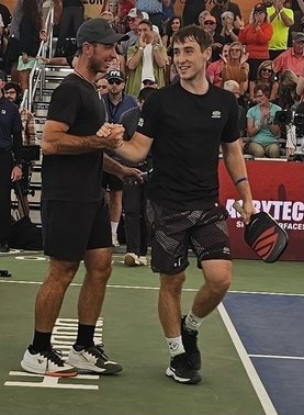 Dylan Frazier and JW Johnson after a semi-final victory