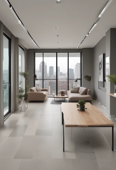 Bright living room with modern inventory