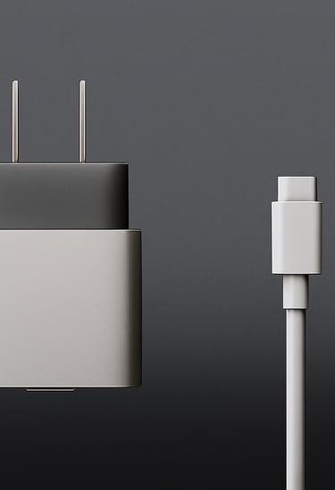 Fondo de cargadores carga rápida con cables Lightning y Tipo C para Celular