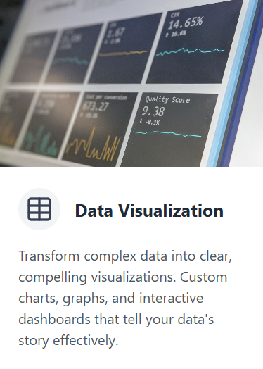 a monitor depicting data visualizations