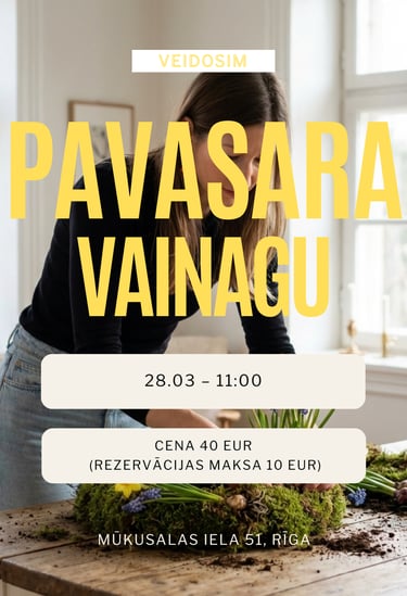 galda vainagu meistarklase