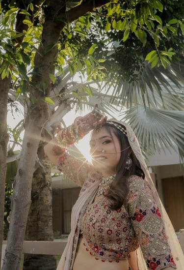 best soft bridal makeup and hairstyles in wedding look R&D bridal makeup studio and salon vadodara