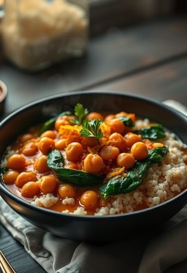 a bowl of food with a spoon and spoons