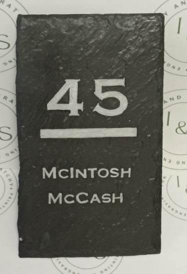 House Plaque, Slate Number, House Number