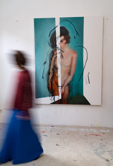 Patryk Hadas, At 21 We Were Immortal, painting series overview