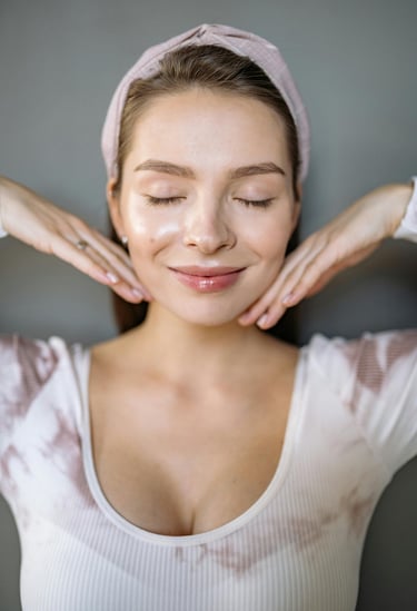 Cinta kinesiológica facial