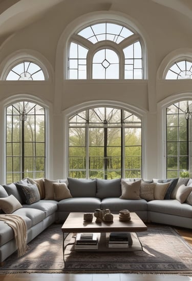 Bright living room with modern inventory