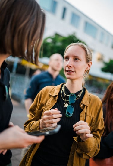 Laura beim Wahlkampfhöhepunkt der Grünen in Köln, Europwahl