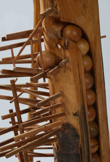 Détail de la Pompaboule de Piere Andrès