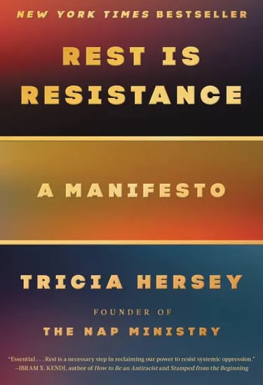 Book cover for Tricia Hersey's "Rest Is Resistance"