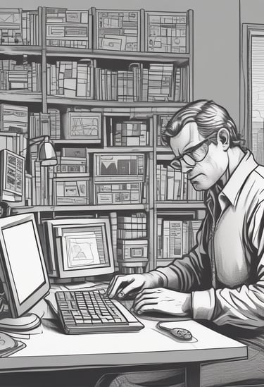 white and black abstract painting