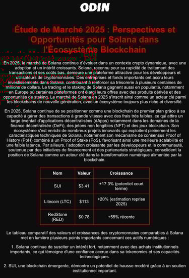 Etude de marché créée par ODIN infinite