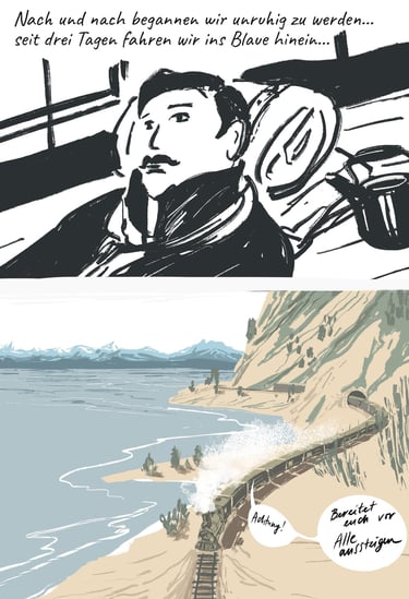 Siberian Chronicles graphic projects by Seseg Illustration. German soldier in WW1