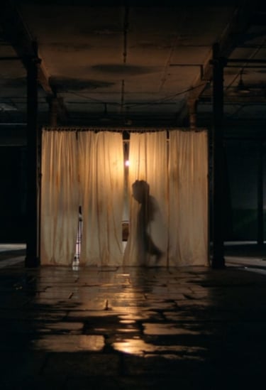 BBC's The read - 1984 set built in the Stone Room at Atlas Studios