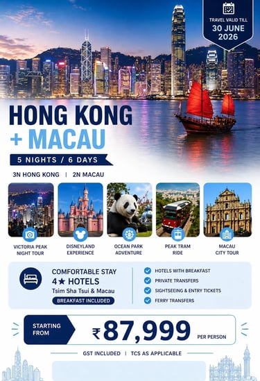 Hong Kong Macau Holidays by Soma Journeys