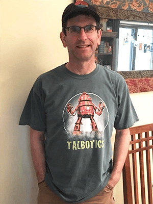 Talbotics t-shirt in New York.