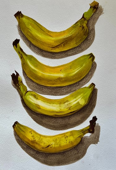 Watercolours and Colouring Pencils, A4