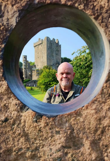 The Pirate through a lens at Blarney Castle in Ireland