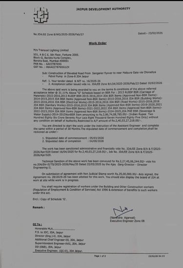 Jaipur’s Traffic Woes to End? JDA Issues ₹286 Crore Work Order for Sanganer Elevated Road