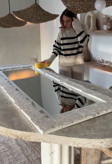 maisonagave miroir travertin