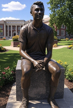 statue of Charlie Kirk